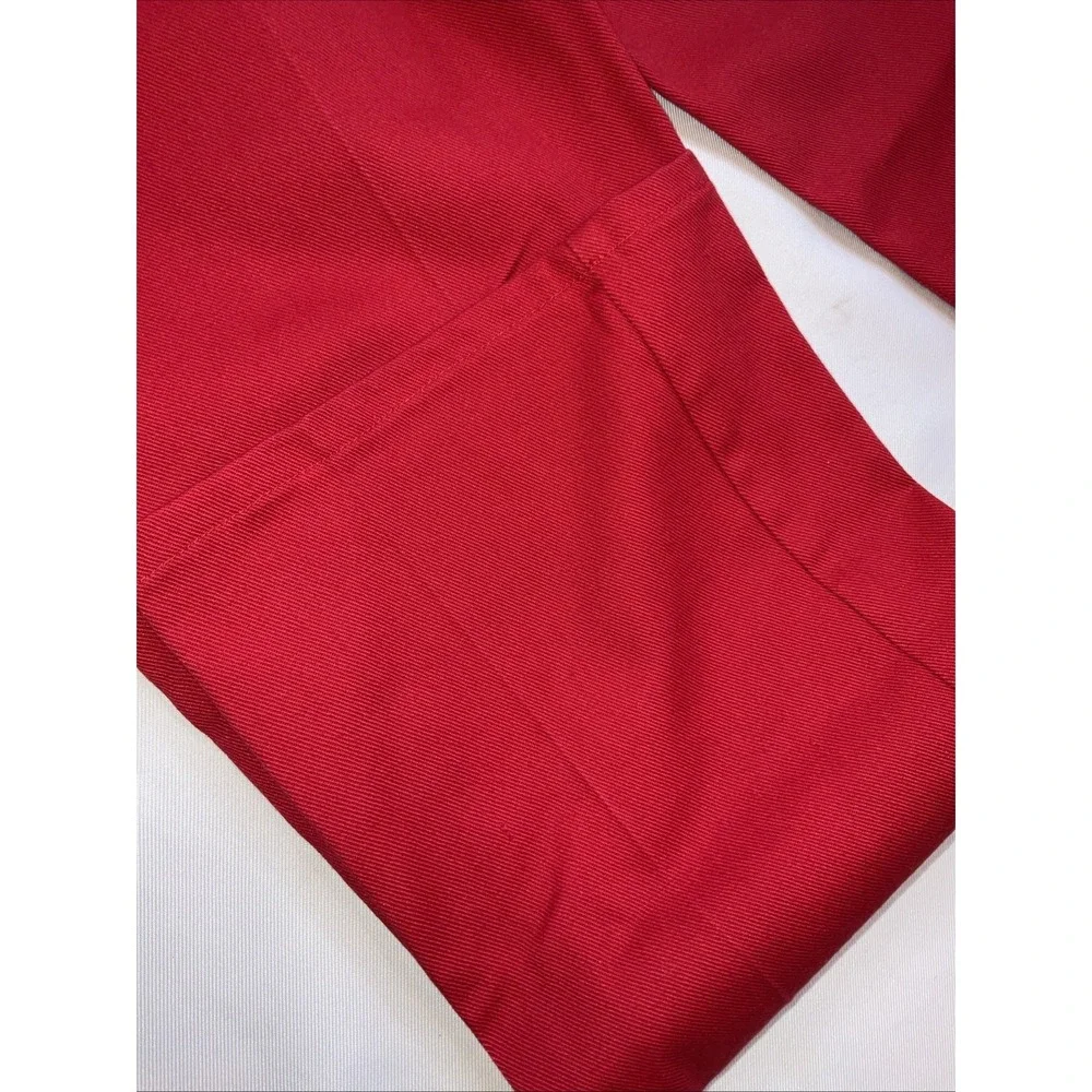 Vtg Lee Jeans Red Size 26x28 High Waist Straight Preppy‎ Chic Western Retro Glam